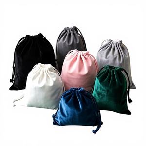 Customizable Logo <b>Velvet</b> Antistatic Drawstring Essential Oil & Jewelry Pouch - Product Image 1