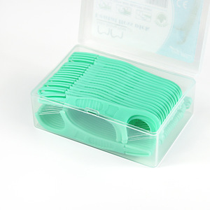 Fil dentaire à mâcher saveur menthe, jetable, en plastique, paquet de 50 pièces pour soins bucco-dentaires - Product Image 2