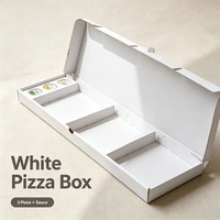 Boîte à pizza en carton ondulé de qualité supérieure avec logo personnalisé pour les services de restauration à emporter et de traiteur