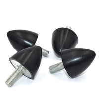 Amortisseur de vibrations en caoutchouc conique M6 M8 M10 avec filetage mâle
