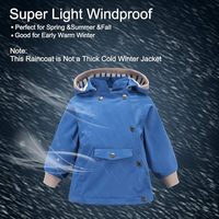 Frühling Herbst Neue Kinder-Windjacke Jungen Mädchen Outdoor Winddichte Regenfeste Jacke Kinder Abnehmbare Kapuze Jacke Langer Freizeit-Reißverschluss