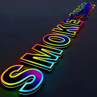 Panneau d'affichage lumineux à LED personnalisable, panneau publicitaire lumineux à LED, lettres lumineuses changeantes de couleur