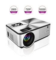 Mini projecteur portable HD 1080P avec 2800 lumens, projecteur de cinéma maison