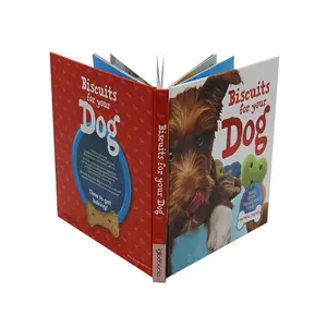 Precio barato de fábrica de tapa dura de alimentos para mascotas catálogo libro folleto de impresión