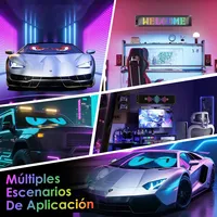 Smart Sign Devil Eyes Headlamp Panel de matriz LED Eye Lamp Pantalla de visualización suave Ventana Grande Programable Flexible para camión Coche