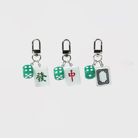 Nouveaux porte-clés en acrylique style Mahjong, porte-clés tuiles chinoises, cadeaux pour les amateurs de Mahjong, cadeaux de fête, porte-clés Mahjong pour femmes