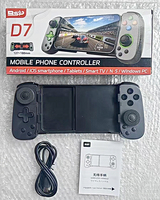 Pengontrol Game D7 Nirkabel BT Hall Joystick 6-Axis Gyro RGB Getaran Gamepad Kompatibel dengan Android IOS PC Switch Mac