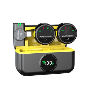 Chuyên nghiệp không dây <span class=keywords><strong>Microphone</strong></span> S5 không dây ve áo cổ áo mic omni-directional cho Android điện thoại máy ảnh sống podcasting - Product Image 1