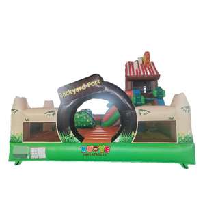 KUOYE Château gonflable gonflable de terrain de jeu de maison d'arrière-cour de PVC résistant extérieur commercial avec la glissière pour des enfants - Product Image 1