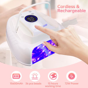 Nouvelle lampe à ongles UV LED 2 en 1 2024, sécheuse à ongles plus rapide, lumière pour vernis gel pour les mains ou les <span class=keywords><strong>pieds</strong></span> avec <span class=keywords><strong>4</strong></span> minuteries pour les ongles, lampe à gel pour ongles - Product Image 5