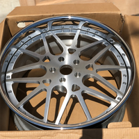 Cerchi Forgiati in Alluminio 6061-T6 di Grado Aerospaziale, Design a Raggi Intrecciati, Ruote a Profilo Ribassato per Auto di Lusso e SUV