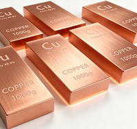 Barre de cuivre pur 999 de 1 kg, barre de cuivre de collection haute pureté, barre de cuivre personnalisée