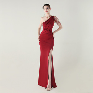 33676 #   Abito <span class=keywords><strong>da</strong></span> Sera Monospalla con Perline, Sexy con Spacco Alto per Cene e Cerimonie - Product Image 6