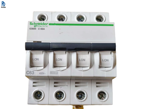 Interruptor de Circuito en Miniatura IC65N 4P C63A, Interruptor de Bajo Voltaje, Interruptor de Sobrecarga, 63A, 4 Polos, CA - Product Image 1