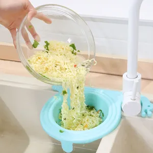 Zenidoo Swan Drain <b>Basket</b> Storage Rack Faucet Multi Functional Creative Kitchen Dish Sink Water Filtration Eco-Friendly PP - Product Image 6