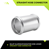Raccord de Tuyau de Radiateur Droit en Aluminium Billet 1.25 1.5 1.75 Pouces avec Extrémités Doublement Perlées pour Système de Refroidissement Automobile OEM ODM