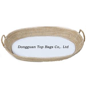 Panier à <span class=keywords><strong>langer</strong></span> pour bébé en jonc de mer tissé, surmatelas à <span class=keywords><strong>langer</strong></span> pour <span class=keywords><strong>commode</strong></span> - Product Image 4