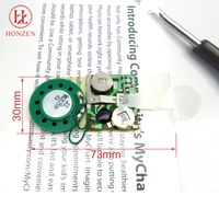 Module sonore programmable vocal personnalisé avec haut-parleur en plastique pour carte de vœux musicale
