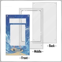 Transparent acrylique gradué porte-carte affichage Table haut cadre support objets de collection carte de Baseball affichage magnétique pour carte PSA/CGC/BGS
