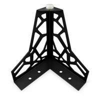 Pied de canapé décoratif noir ajouré, vente en gros d'usine, pied de table tendance, vente directe d'usine
