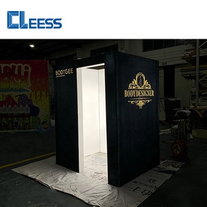 Triển lãm hiển thị các nhà sản xuất tùy chỉnh thương mại hiển thị đồ họa freestanding Backlit Booth ý tưởng để bán - Product Image 6