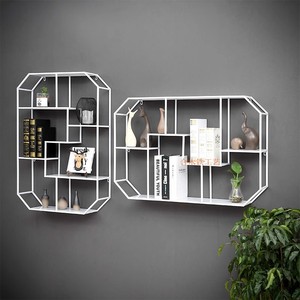 <span class=keywords><strong>Casier</strong></span> à <span class=keywords><strong>vin</strong></span> mural créatif en treillis pour chambre à coucher salon armoire suspendue pour meubles de maison - Product Image 4