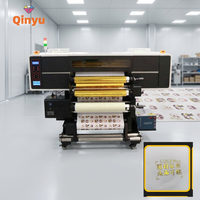 Imprimante UV DTF Qinyu originale, nouvelle, personnalisable, 600 mm, pour impression d'étiquettes épaisses en rouleau, machine d'impression Flex Crystal