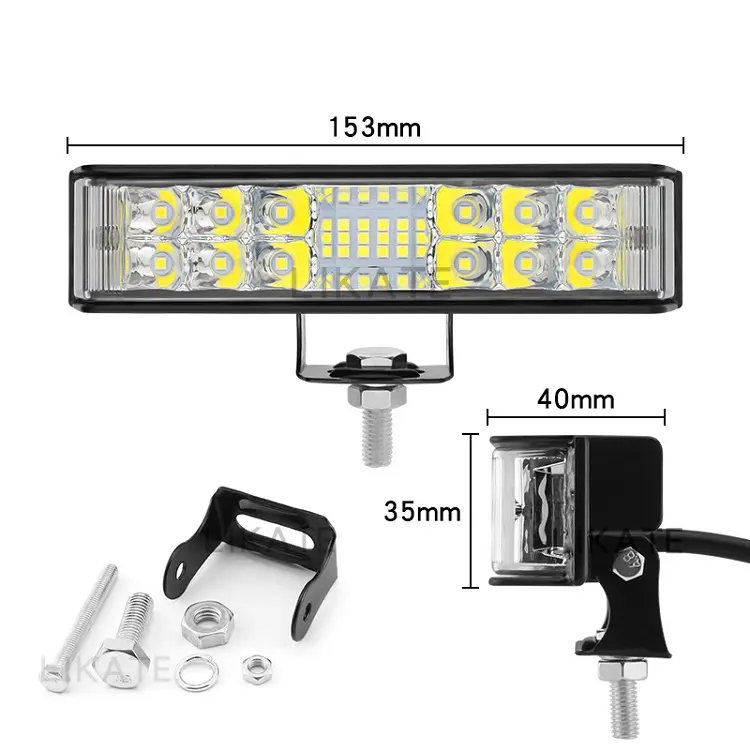 6 pollici 20W LED lavoro barra luminosa SPOT OFFROAD ATV fendinebbia camion lampada 4WD 12V 6"