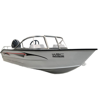 Perahu Cepat Aluminium Murah untuk Penyelamatan, Memancing, dan Wisata, Dilengkapi Motor dan Trailer Perahu Wisata, Perahu Memancing Ikan Mas