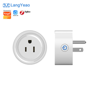 Langyeao เต้าเสียบปลั๊กไฟ3.0แบบซิกบีเต้าเสียบปลั๊กไฟแบบสหรัฐพร้อม16A 10A ทำงานร่วมกับ Google Home Alexa Tuya ชีวิตอัจฉริยะ - Product Image 1