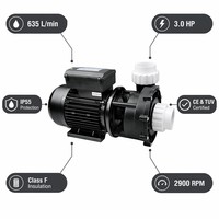 Gewerbliche 3,0-PS-Whirlpoolpumpe 2,2 kW 2-Zoll-AMP-Stecker 230 V Hochleistungs-Whirlpool-Badewannen-Jetmotor PROWAY OEM verfügbar