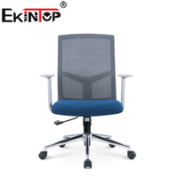 Chaise de bureau exécutive ergonomique en maille avec appui-tête réglable - Design moderne