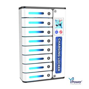 Estación de Carga Y2 Power <span class=keywords><strong>MIA</strong></span> Premium de 8 Puertas con Tarjeta de Crédito, Estación de Carga por Uso para Teléfonos Celulares, Apta para Cafeterías y Restaurantes - Product Image 2