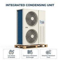 Unidad Condensadora Copeland Walk Cooler Refrigerada por Aire para Cuarto Frío, Congelador, Almacenamiento de Alimentos, Control de Temperatura para Vegetales y Carne