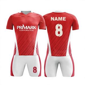Maillots de football unisexes de haute qualité avec logo personnalisé, motifs et numéros, respirants, à séchage rapide, uniformes de compétition d'équipe - Product Image 1