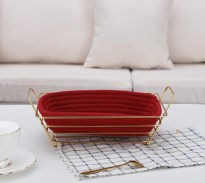 Restaurants Cafés Table Blanc <span class=keywords><strong>Tissu</strong></span> Rond En Acier Inoxydable Fil Panier De Rangement Paniers <span class=keywords><strong>À</strong></span> <span class=keywords><strong>Pain</strong></span> - Product Image 3