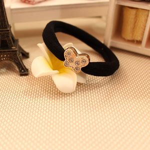 Coleteros de Pelo Estilo Coreano con Dijes de Diamantes de Imitación, Alta Elasticidad, Sin Costuras, para Uso Casual - Product Image 3
