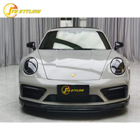 Kit carrosserie pour Porsche 911 992 en fibre de carbone sèche, comprenant lèvre avant, diffuseur arrière, jupes latérales et pare-chocs, tout neuf