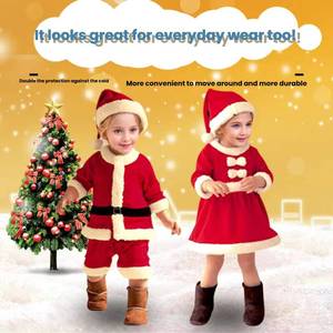 Ensemble de costumes pour enfants MS, tenue de Père Noël pour tout-petits garçons et filles, parfait pour les fêtes de Noël, les jeux de rôle et les séances photo - Product Image 2
