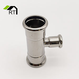 Oem מותאם אישית ss304 ss316l נירוסטה לחץ m פרופיל הפחתת הצנרת טי טי טי הולם - Product Image 3