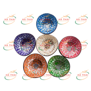 Khảm dừ<span class=keywords><strong>a</strong></span> Bát thủ công dừ<span class=keywords><strong>a</strong></span> bát với đầy màu sắc khảm nghệ thuật mô hình món quà từ Mauritius - Product Image 3