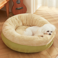 Nouveau Nid pour Chat Lavable en Plastique Tendance, Toutes Saisons, en Peluche Courte Respirante, Lit pour Chat Chaud Hiver, Tapis de Couchage pour Animaux de Compagnie