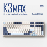 Clavier de jeu mécanique personnalisé Free Wolf K3 MAX avec rétroéclairage RVB, USB-C, filaire, à touches remplaçables à chaud
