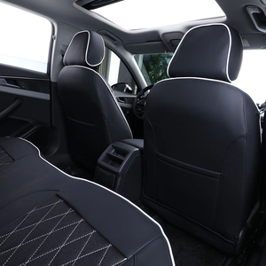 Housse de siège <span class=keywords><strong>auto</strong></span> complète en <span class=keywords><strong>cuir</strong></span> de luxe sur mesure pour Ford Mustang, 5 pièces, antidérapante, toutes saisons, ajustement parfait - Product Image 5