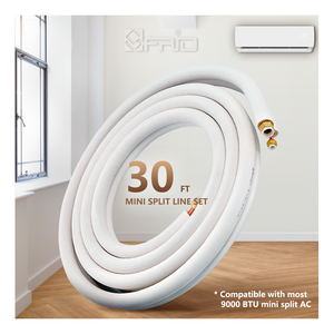<span class=keywords><strong>Tube</strong></span> de tuyau de <span class=keywords><strong>cuivre</strong></span> d'isolation de bobine enduit de mousse de PE de haute qualité de <span class=keywords><strong>prix</strong></span> usine pour le climatiseur de tuyau simple de CVC - Product Image 1