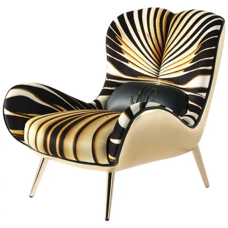 Silla reclinable de cuero para sala de estar, sillón moderno de lujo para sala de estar