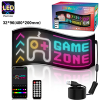 Programable diseño gratuito APP Control Business Display Screen Sign Paneles de matriz Led flexibles Publicidad para tiendas sign