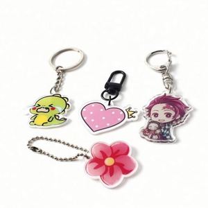 Wholesale Custom Acrylic <b>Keychain</b> Clear <b>Anime</b> Printed Acrylic Charm Plastic <b>Keychain</b> - Product Image 6