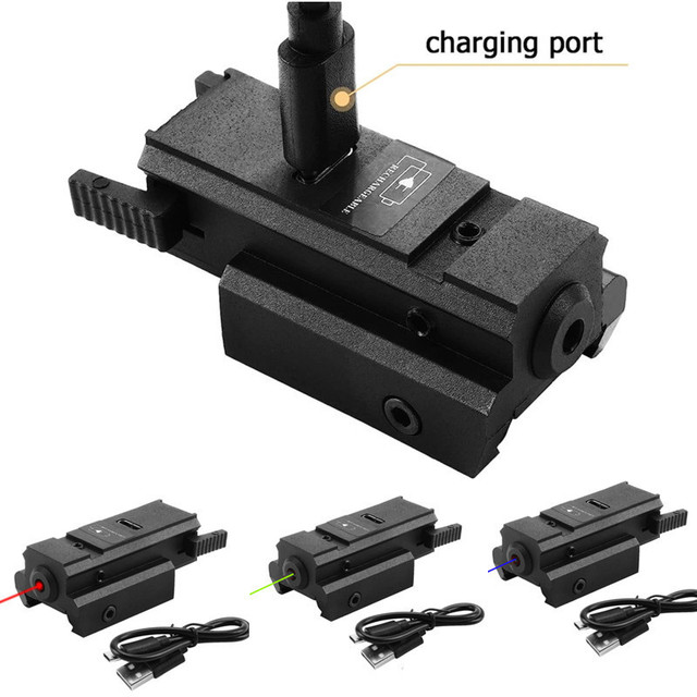 Cross-Border Rechargeable TYPE-C Interface New Low Base Track Infrared Sight Small Laser