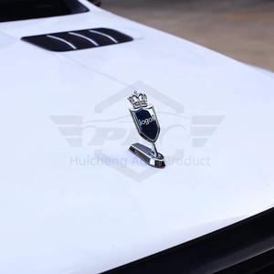 Alta Qualidade Decoração Exterior Modificado Metal <span class=keywords><strong>Auto</strong></span> 3D Permanente Emblema Adesivo Frente Capô Bonnet Sticker Car Hood logo para Audi - Product Image 3